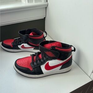 Nike Air Jordan Red and Black High-Top Sneakers, Mens 9.5